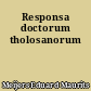 Responsa doctorum tholosanorum