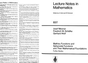 Mathieu functions and spheroidal functions and their mathematical foundations : further studies