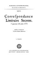 Correspondance littéraire secrète : 7 janvier-24 juin 1775. Vol. 2 : Notes