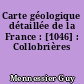 Carte géologique détaillée de la France : [1046] : Collobrières