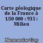 Carte géologique de la France à 1/50 000 : 935 : Millau