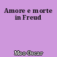 Amore e morte in Freud