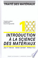 Introduction à la science des matériaux