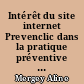 Intérêt du site internet Prevenclic dans la pratique préventive au cabinet de médecine générale en Loire-Atlantique
