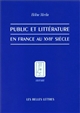 Public et littérature en France au XVIIe siècle