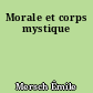 Morale et corps mystique