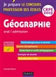 Géographie : oral / admission : professeur des écoles, concours 2019