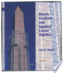 Matrix analysis and applied linear algebra