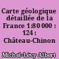 Carte géologique détaillée de la France 1:80 000 : 124 : Château-Chinon
