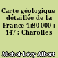Carte géologique détaillée de la France 1:80 000 : 147 : Charolles
