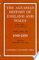 The agrarian history of England and Wales : Vol. III : 1348-1500