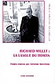 Richard Millet : la langue du roman