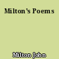 Milton's Poems