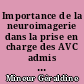 Importance de la neuroimagerie dans la prise en charge des AVC admis par la filière fibrinolyse au CHU de Nantes