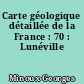 Carte géologique détaillée de la France : 70 : Lunéville