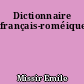 Dictionnaire français-roméique