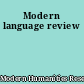 Modern language review