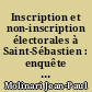 Inscription et non-inscription électorales à Saint-Sébastien : enquête Since : premier rapport, août 1990