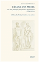 L'École des muses : les arts poétiques français à la Renaissance, 1548-1610 : Sébillet, Du Bellay, Peletier et les autres