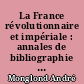 La France révolutionnaire et impériale : annales de bibliographie méthodique et description des livres illustrés : 5 : années 1800-1802