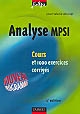 Analyse MPSI : cours et 1000 exercices corrigés