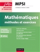 Mathématiques : méthodes et exercices : MPSI