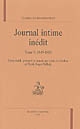Journal intime inédit : Tome V : 1849-1853