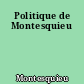 Politique de Montesquieu