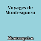 Voyages de Montesquieu