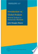 Introduction to global analysis : minimal surfaces in Riemannian manifolds