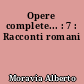 Opere complete... : 7 : Racconti romani
