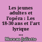 Les jeunes adultes et l'opéra : Les 18-30 ans et l'art lyrique à travers l'exemple d'Angers Nantes Opéra