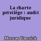 La charte privilège : audit juridique