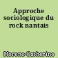 Approche sociologique du rock nantais