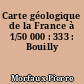 Carte géologique de la France à 1/50 000 : 333 : Bouilly