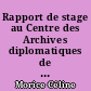 Rapport de stage au Centre des Archives diplomatiques de Nantes : Valorisation d'un fonds d'archives iconographiques : la collection Gandini sur le Maroc