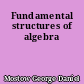 Fundamental structures of algebra