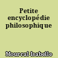 Petite encyclopédie philosophique
