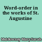 Word-order in the works of St. Augustine