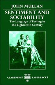 Sentiment and sociability : the language of feeling in the eighteenth century