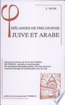 Mélanges de philosophie juive et arabe ...