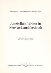 Antebellum writers in New York and the South