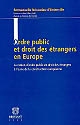 Ordre public et droit des étrangers en Europe : la notion d'ordre public en droit des étrangers à l'aune de la construction européenne