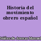 Historia del movimiento obrero español