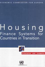 Housing finance systems for countries in transition : principles and examples
