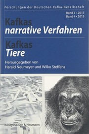 Kafkas narrative Verfahren : Kafkas Tiere