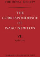 The Correspondence of Isaac Newton : Volume VII : 1718-1727
