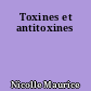Toxines et antitoxines