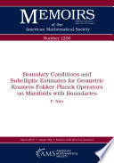 Boundary conditions and subelliptic estimates for geometric Kramers-Fokker-Planck operators on manifolds with boundaries