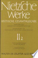 Nietzsche Werke : Kritische Gesamtausgabe : 2,2 : Vorlesungsaufzeichnungen, SS 1869-WS 1869/70 : Anhang : Nachschriften von Vorlesungen Nietzsches